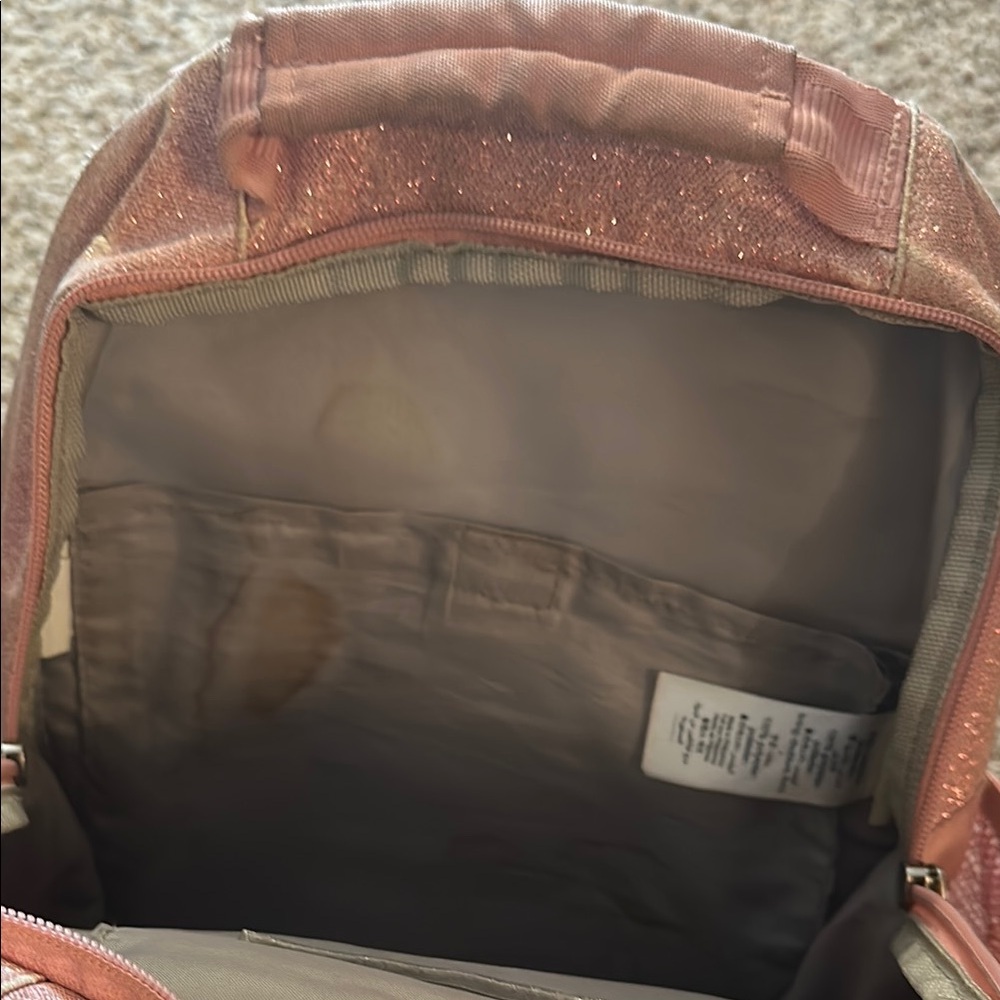 GUC Pottery Barn Kids Rose Gold/Pink Girls Backpack - Picture 5 of 8